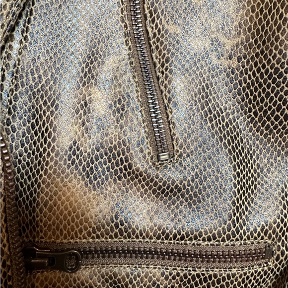 Free People Vegan Leather Snakeskin Jacket - Picture 5 of 5